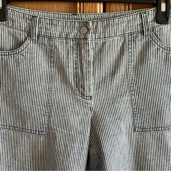 NEXT UK 12 Striped Women's Shorts 100% cotton made in Lithuania good condition - Picture 3 of 6